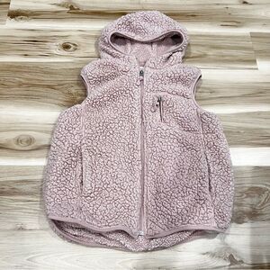 Weatherproof Vintage Pink Fuzzy Sherpa Vest Women’s Large